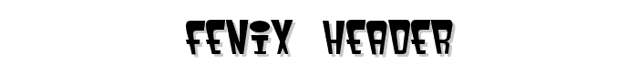 fenix header font